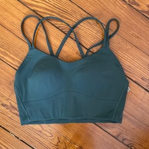 Size 6 smoked spruce longline like a cloud bra lululemon